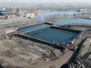 Watervoorraadbekkens in HDPE-folies - Oostende door Geolock Watervoorraadbekkens in HDPE-folies - Oostende door Geolock