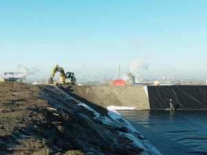 Watervoorraadbekkens in HDPE-folies - Oostende door Geolock Watervoorraadbekkens in HDPE-folies - Oostende door Geolock