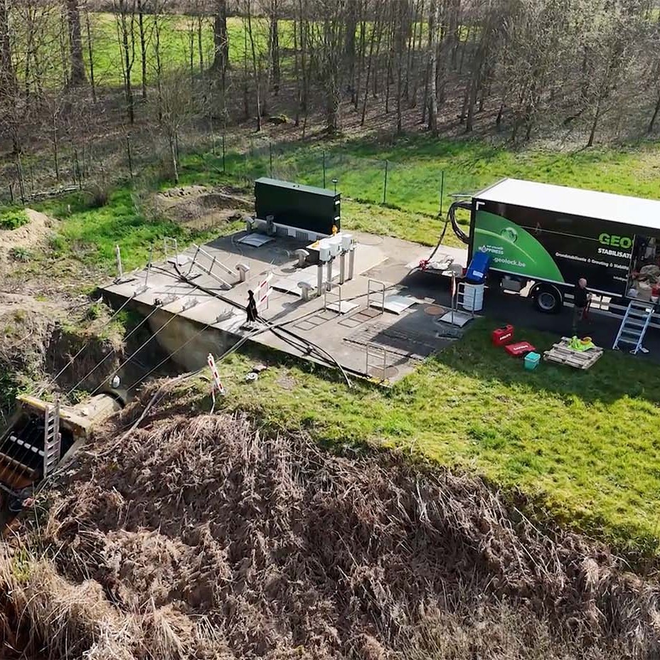 Stabilisatie uitstroomconstructie aquafin
