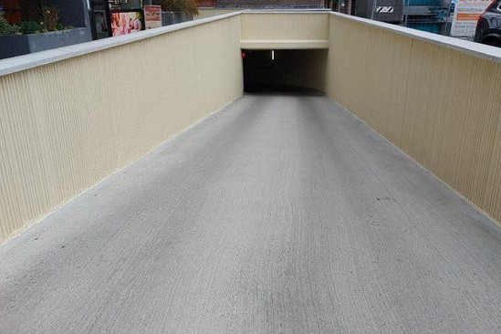 Herstelde betonschade