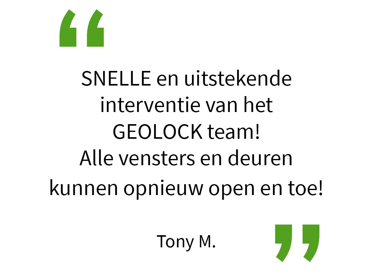Snelle interventie, tevreden klant