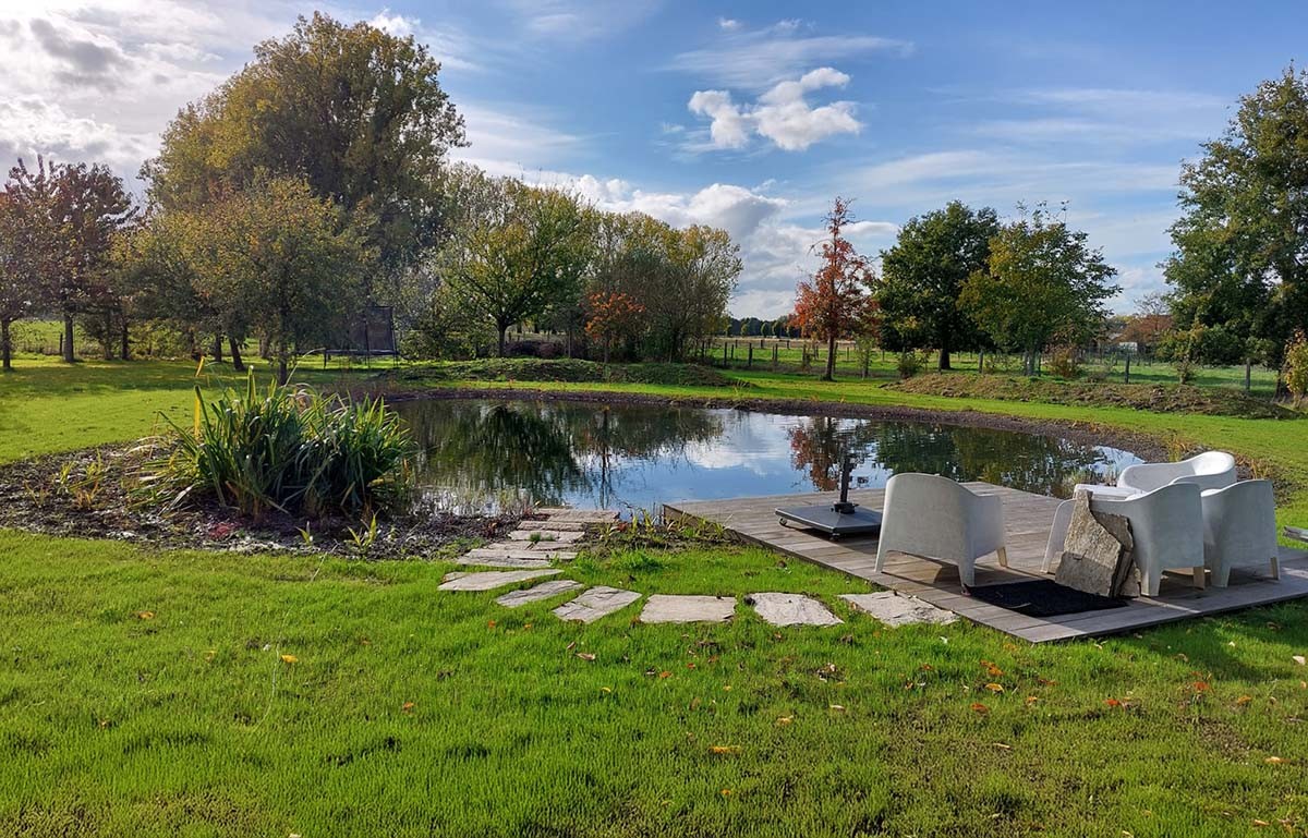 Natuurlijke zwemvijver in Oosterzele