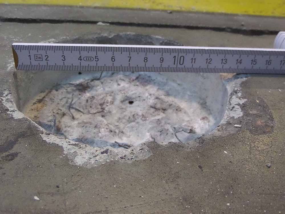 Industriële herstellingen van beton, vloerplaten en voegen