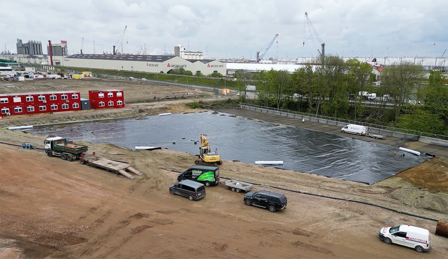 Zicht op opvanglocatie